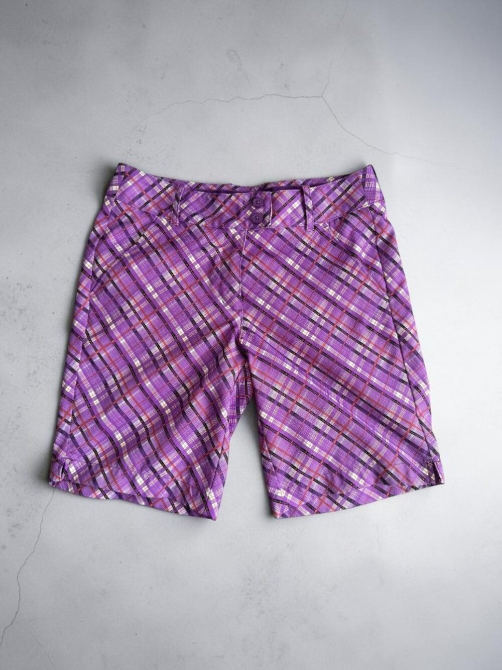 CALLAWAY Opti Dri Women’s Purple Golf Bermuda Shorts Size 2